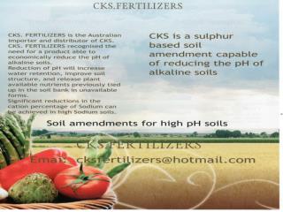 The use of sulpHur in reducing the alkalinity of soils is well documented.
