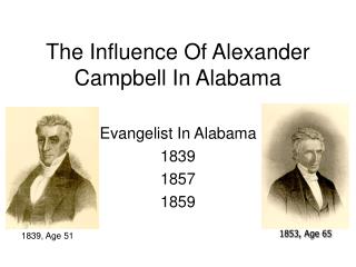 The Influence Of Alexander Campbell In Alabama