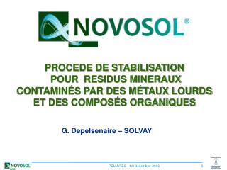 G. Depelsenaire – SOLVAY