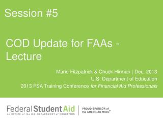 COD Update for FAAs - Lecture