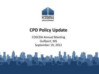 CPD Policy Update