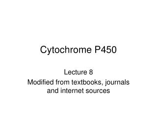 Cytochrome P450