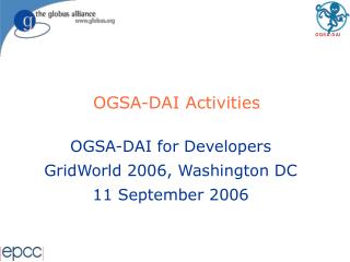 OGSA-DAI Activities