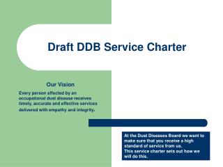Draft DDB Service Charter