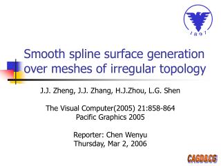 Smooth spline surface generation over meshes of irregular topology