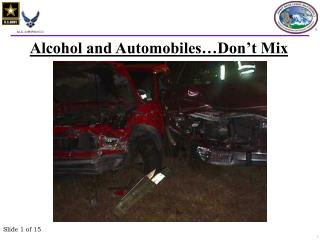 Alcohol and Automobiles…Don’t Mix