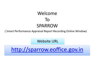 Welcome To SPARROW