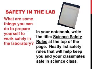 Safety in the Lab