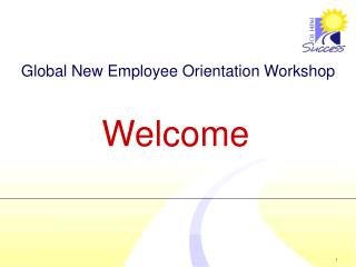 Global New Employee Orientation Workshop