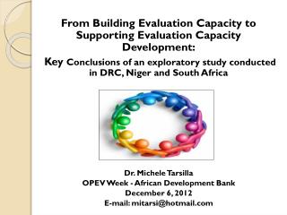 From Building Evaluation Capacity to Supporting Evaluation Capacity Development: