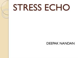 STRESS ECHO