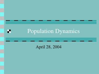 Population Dynamics