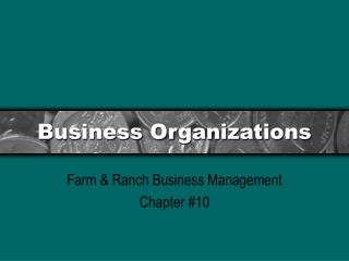 Business Organizations