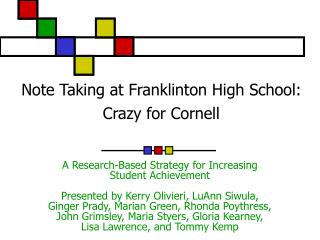 Note Taking at Franklinton High School: Crazy for Cornell