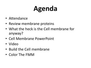 Agenda