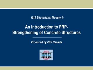 An Introduction to FRP-Strengthening of Concrete Structures