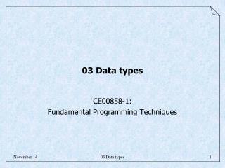 03 Data types