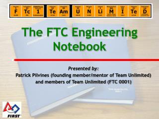 The FTC Engineering Notebook