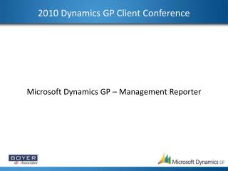 2010 Dynamics GP Client Conference