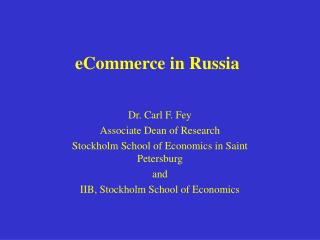 eCommerce in Russia