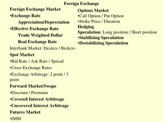 Foreign Exchange