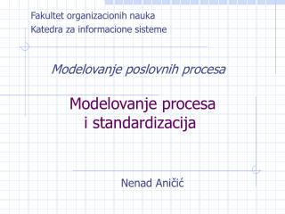 Modelovanje poslovnih procesa