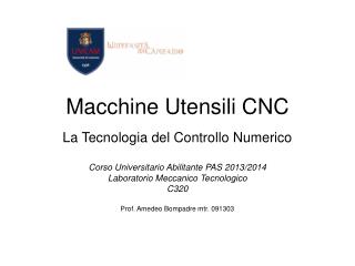 Macchine Utensili CNC