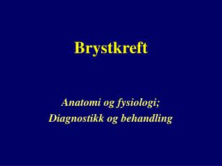 Brystkreft