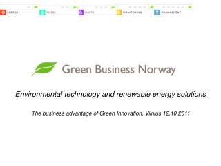 Environmental technology and renewable energy solutions