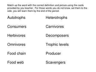 Autotrophs