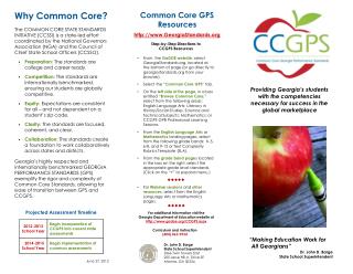 Providing Georgia’s students with the competencies necessary for success in the global marketplace