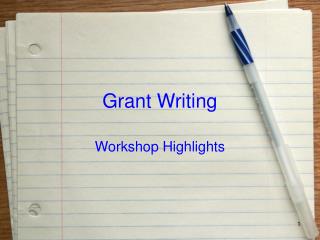 Grant Writing