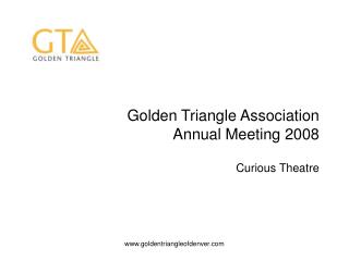 Golden Triangle Association Annual Meeting 2008 Curious Theatre