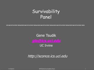 Survivability Panel