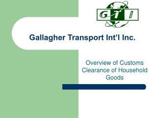 Gallagher Transport Int’l Inc.
