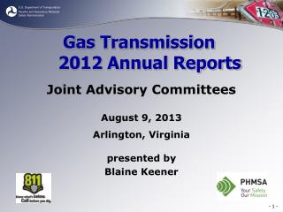 Gas Transmission 2012 Annual Reports