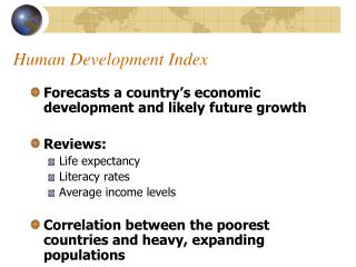 Human Development Index