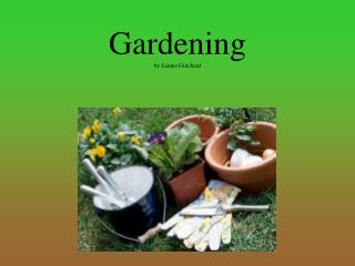 Gardening by Jeanne Guichard