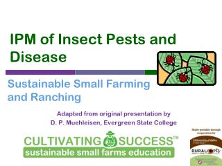 IPM of Insect Pests and Disease
