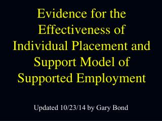 Updated 10/23/14 by Gary Bond