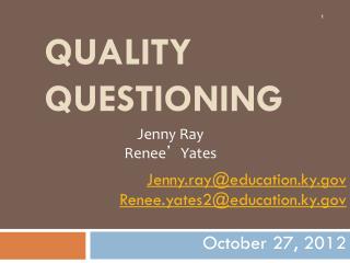 Quality Questioning