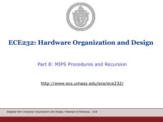 ECE232: Hardware Organization and Design