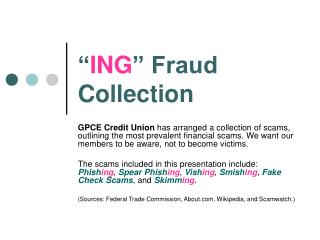 “ ING ” Fraud Collection