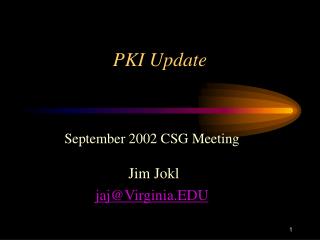 PKI Update