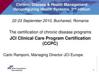 Chronic Disease &amp; Health Management Reconfiguring Health Systems, 2 nd edition