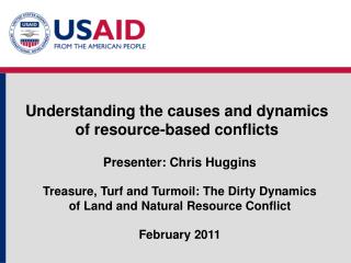 Understanding the causes and dynamics of resource- b ased conflicts