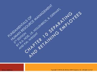 Chapter 10 separating and retaining employees