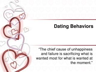 Dating Behaviors