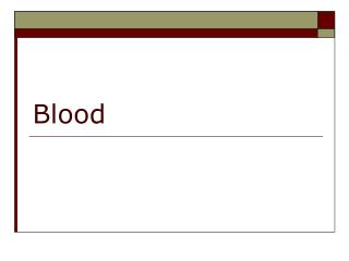 Blood
