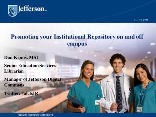 Promoting your Institutional Repository on and off campus